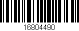 Código de barras (EAN, GTIN, SKU, ISBN): '16804490'