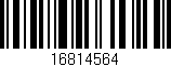 Código de barras (EAN, GTIN, SKU, ISBN): '16814564'