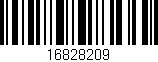 Código de barras (EAN, GTIN, SKU, ISBN): '16828209'