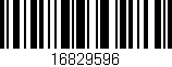 Código de barras (EAN, GTIN, SKU, ISBN): '16829596'