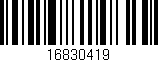 Código de barras (EAN, GTIN, SKU, ISBN): '16830419'
