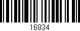 Código de barras (EAN, GTIN, SKU, ISBN): '16834'