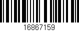Código de barras (EAN, GTIN, SKU, ISBN): '16867159'