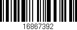 Código de barras (EAN, GTIN, SKU, ISBN): '16867392'