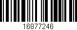 Código de barras (EAN, GTIN, SKU, ISBN): '16877246'