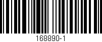 Código de barras (EAN, GTIN, SKU, ISBN): '168890-1'
