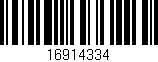 Código de barras (EAN, GTIN, SKU, ISBN): '16914334'