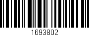 Código de barras (EAN, GTIN, SKU, ISBN): '1693802'