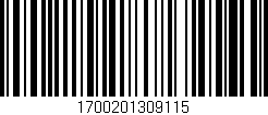 Código de barras (EAN, GTIN, SKU, ISBN): '1700201309115'