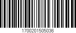 Código de barras (EAN, GTIN, SKU, ISBN): '1700201505036'