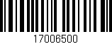Código de barras (EAN, GTIN, SKU, ISBN): '17006500'