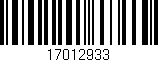 Código de barras (EAN, GTIN, SKU, ISBN): '17012933'