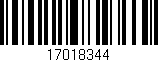 Código de barras (EAN, GTIN, SKU, ISBN): '17018344'