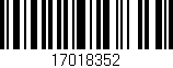 Código de barras (EAN, GTIN, SKU, ISBN): '17018352'