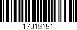 Código de barras (EAN, GTIN, SKU, ISBN): '17019191'