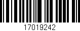 Código de barras (EAN, GTIN, SKU, ISBN): '17019242'