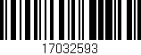 Código de barras (EAN, GTIN, SKU, ISBN): '17032593'