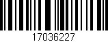 Código de barras (EAN, GTIN, SKU, ISBN): '17036227'