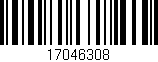 Código de barras (EAN, GTIN, SKU, ISBN): '17046308'