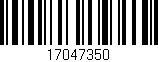Código de barras (EAN, GTIN, SKU, ISBN): '17047350'