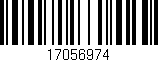 Código de barras (EAN, GTIN, SKU, ISBN): '17056974'