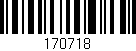 Código de barras (EAN, GTIN, SKU, ISBN): '170718'