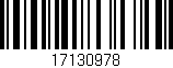 Código de barras (EAN, GTIN, SKU, ISBN): '17130978'