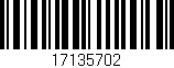 Código de barras (EAN, GTIN, SKU, ISBN): '17135702'