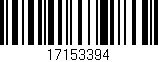 Código de barras (EAN, GTIN, SKU, ISBN): '17153394'