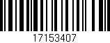 Código de barras (EAN, GTIN, SKU, ISBN): '17153407'