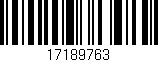 Código de barras (EAN, GTIN, SKU, ISBN): '17189763'