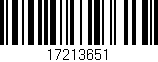 Código de barras (EAN, GTIN, SKU, ISBN): '17213651'