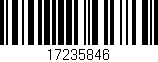 Código de barras (EAN, GTIN, SKU, ISBN): '17235846'