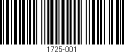 Código de barras (EAN, GTIN, SKU, ISBN): '1725-001'