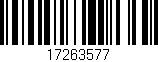 Código de barras (EAN, GTIN, SKU, ISBN): '17263577'