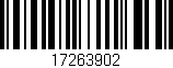 Código de barras (EAN, GTIN, SKU, ISBN): '17263902'