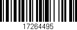 Código de barras (EAN, GTIN, SKU, ISBN): '17264495'