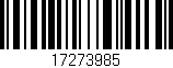 Código de barras (EAN, GTIN, SKU, ISBN): '17273985'