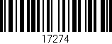 Código de barras (EAN, GTIN, SKU, ISBN): '17274'