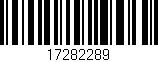 Código de barras (EAN, GTIN, SKU, ISBN): '17282289'