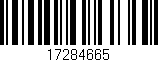 Código de barras (EAN, GTIN, SKU, ISBN): '17284665'