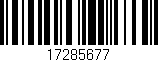 Código de barras (EAN, GTIN, SKU, ISBN): '17285677'