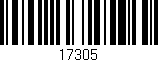 Código de barras (EAN, GTIN, SKU, ISBN): '17305'