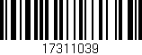 Código de barras (EAN, GTIN, SKU, ISBN): '17311039'