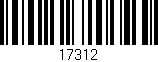 Código de barras (EAN, GTIN, SKU, ISBN): '17312'