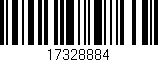 Código de barras (EAN, GTIN, SKU, ISBN): '17328884'