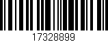 Código de barras (EAN, GTIN, SKU, ISBN): '17328899'