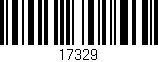 Código de barras (EAN, GTIN, SKU, ISBN): '17329'