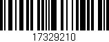 Código de barras (EAN, GTIN, SKU, ISBN): '17329210'
