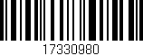 Código de barras (EAN, GTIN, SKU, ISBN): '17330980'